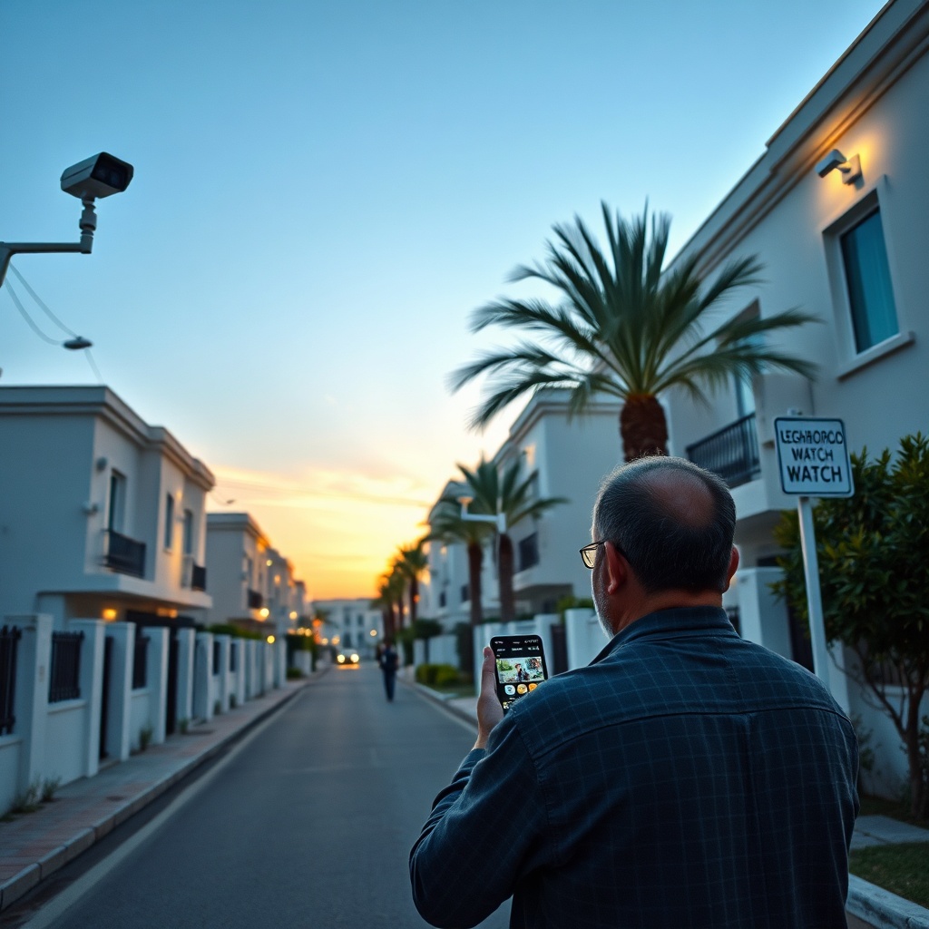 Vigilance de quartier et surveillance électronique pour protéger son habitation à Casablanca : caméras extérieures, éclairage LED et voisins solidaires