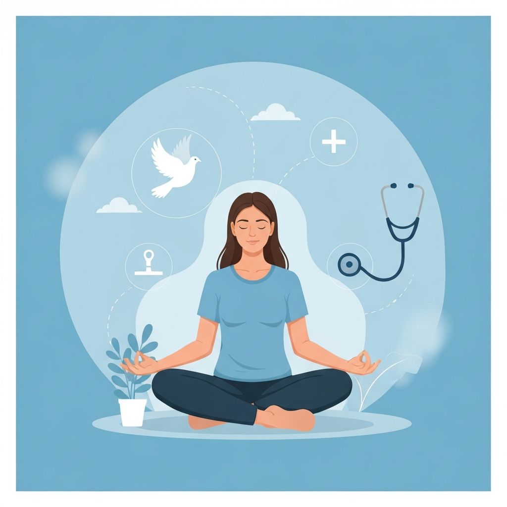 Santé mentale et bien-être avec couverture assurance complète en environnement médical professionnel