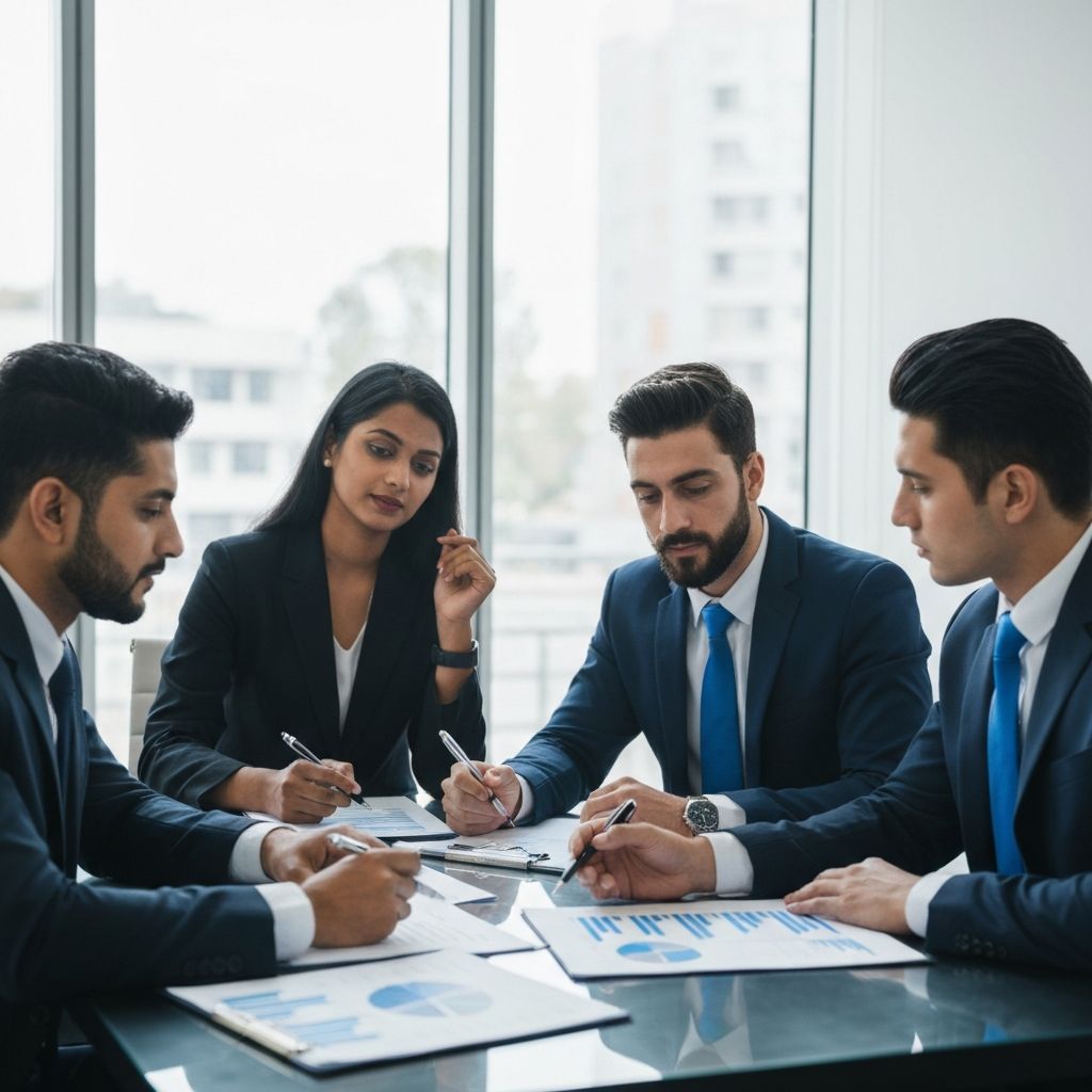 Assurance professionnelle pour entrepreneurs avec documents et réunion d'affaires